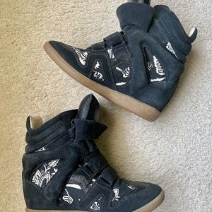 ISABEL MARANT Bekett Printed Wedge Sneaker